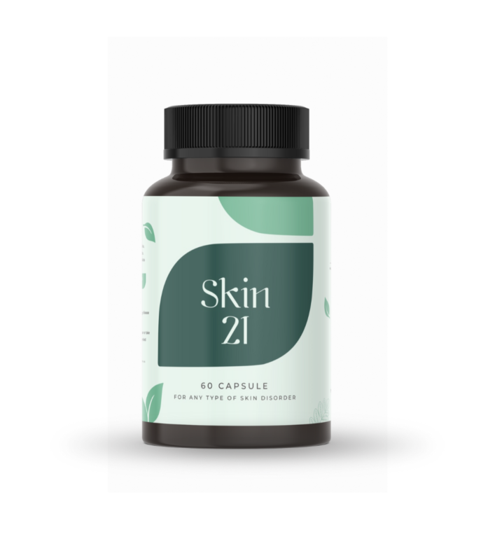 Skin 21 Tablet - 60 counts, an Ayurvedic formula for pigmentation, psoriasis, and other skin problems.